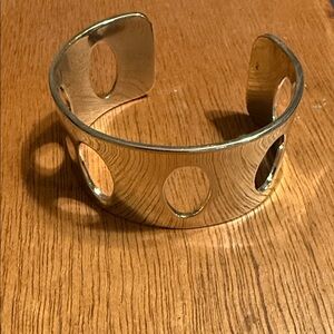 Elegant Vintage 90s Silver Cuff Bracelet